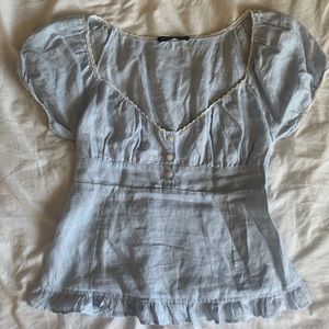 Brandy Melville Blair linen top. Never worn